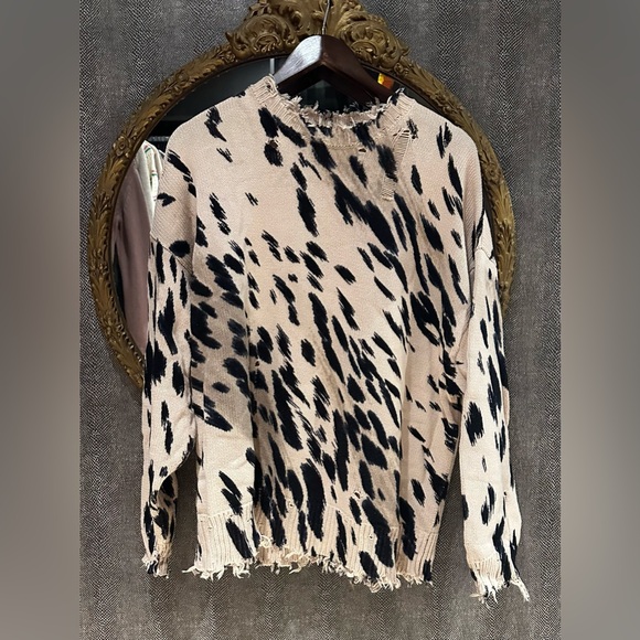 R13 oversized cheetah sweater - Picture 4 of 7